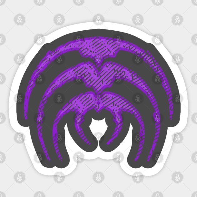 Purple Scrin Symbol Sticker by Neon-Light